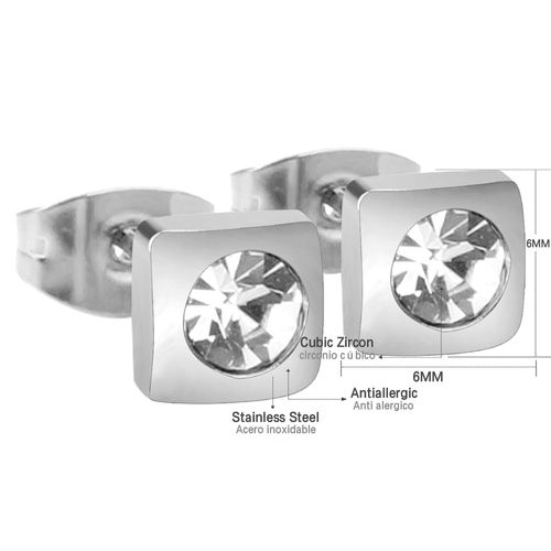 Luxusteel-Boucles D'oreilles À Tige En Acier Inoxydable Cz Pour Femmes Et Filles, Document Doré, Zircon Cubique Contre-Indiqué, Piercing 147 Us Géométrique, Cadeaux Minimalistes