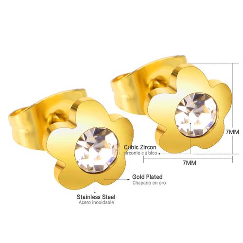 Luxusteel-Boucles D'oreilles À Tige En Acier Inoxydable Cz Pour Femmes Et Filles, Document Doré, Zircon Cubique Contre-Indiqué, Piercing 147 Us Géométrique, Cadeaux Minimalistes