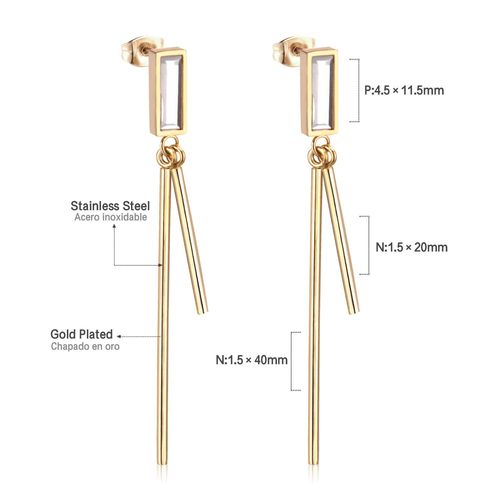 Luxusteel-Boucles D'oreilles Pendantes À Pampilles Longues Pour Femmes Et Filles, Boucles D'oreilles Géométriques Simples, Acier Inoxydable, Coquillage Noir, Bijoux Uniques, Tendance
