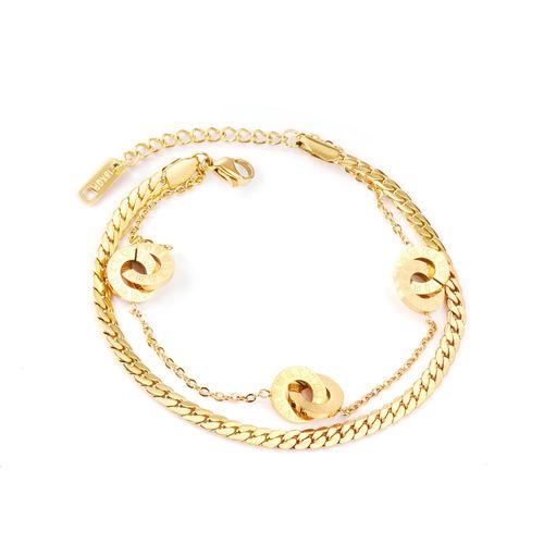 Luxusteel-Bracelet Mauvais ¿Il Bleu En Acier Inoxydable Pour Femme, Clip, Lien Cubain, Bijoux Bling, Cadeau À La Mode