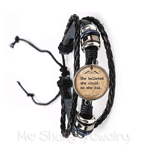 Bracelet Classique De Jésus, Bijou Chrétien, La Foi Avec Dieu, Rien N'est Impossible, Citation En Verre, Ajustable, Nouveauté