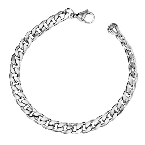 Luxusteel-Bracelets En Acier Inoxydable Pour Homme, Accessoires, Largeur 7mm, Longueur 22mm, Gourmette, Lien Cubain, Vente En Gros