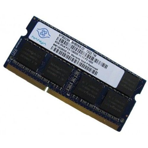 RAM NANYA 8GB.2Rx8.PC3-12800S-11-11-F3.1600 NT8GC64B8HB0NS-DI