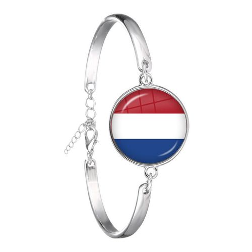 Bracelet Cabohcon En Verre National Feel Pour Hommes Et Femmes, Sturti, Ouganda, Gambie, Congo,Gabon, Comores, Lesotho, Somalie, Bulgarie, Cadeau