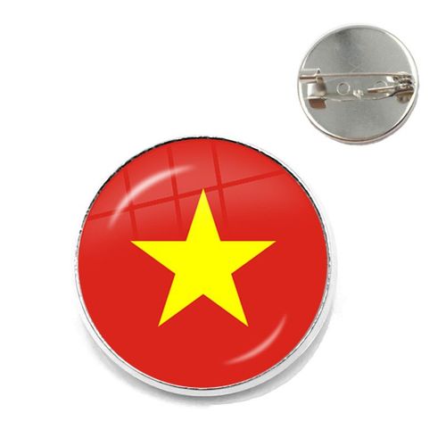 Broche De Collier En Verre Au Toucher National, Épingles De Collier, Cadeau De Bijoux, Chili, Hongrie, Intermmexique, Roumanie, Croatie, Vatican, Ander, Vietnam