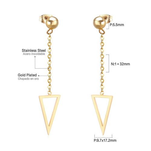 Luxusteel-Boucles D'oreilles Pendantes À Pampilles Longues Pour Femmes Et Filles, Boucles D'oreilles Géométriques Simples, Acier Inoxydable, Coquillage Noir, Bijoux Uniques, Tendance