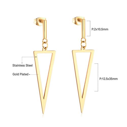 Luxusteel-Boucles D'oreilles Pendantes À Pampilles Longues Pour Femmes Et Filles, Boucles D'oreilles Géométriques Simples, Acier Inoxydable, Coquillage Noir, Bijoux Uniques, Tendance