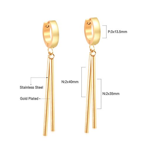 Luxusteel-Boucles D'oreilles Pendantes À Pampilles Longues Pour Femmes Et Filles, Boucles D'oreilles Géométriques Simples, Acier Inoxydable, Coquillage Noir, Bijoux Uniques, Tendance