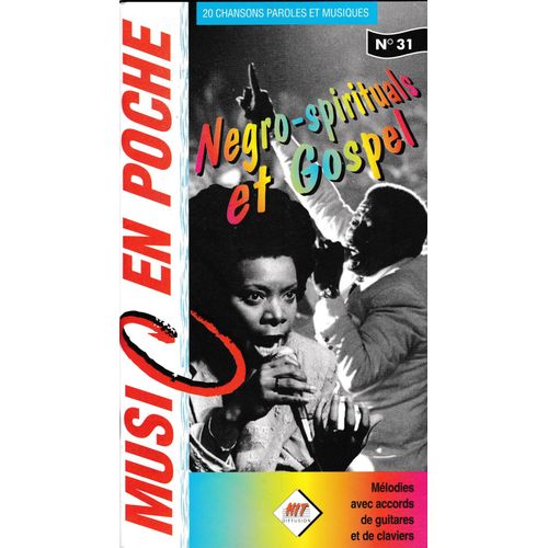 Music En Poche N°31 Negro-Spirituals Paroles Acc. 20 Chansons Hit Diffusion