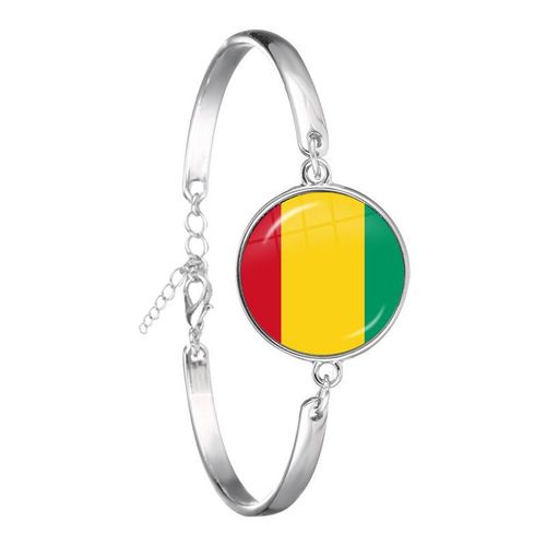Bracelet De Sensation Nationale De Mauritanie, Mali,Rwanda,Coat D'ivoire,Burundi,Burkina Faso, Cabochon En Verre, Bracelet Pour Cadeau