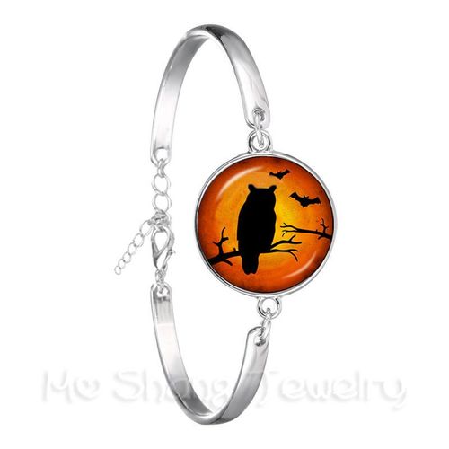 Bracelet Cheval Volant Nairobi Orn Pour Femme, 18mm, Cabochon En Verre, Bijoux Plaqués Argent, Mignon, Violet, Cadeau Pour Filles
