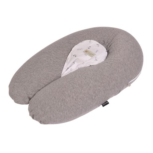 Coussin D'allaitement Multirelax+ Jersey Gris Chiné / Lapins - Candide