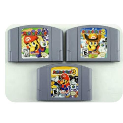 Pack Complet Trilogie Mario Party 1/2/3 Nintendo 64