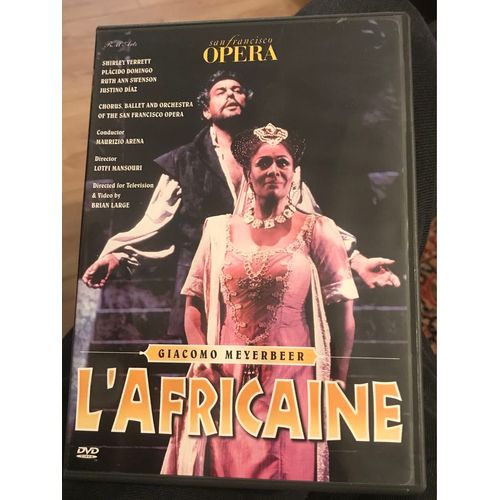 L’Africaine Giacomo Meyerbeer Shirley Verrett Plácido Domingo Ruth Ann Swenson J Diaz Ballet Et Orchestre De San Francisco Opéra 