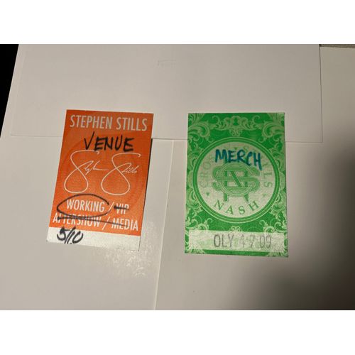 2 Pass Tour Stephen Stills Olympia 2010/ Crosby Stills Nash 2009