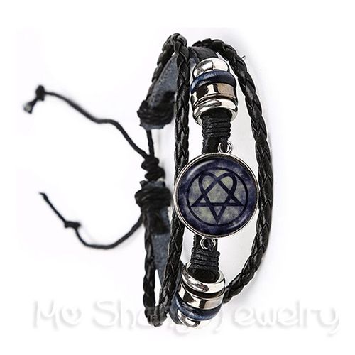 Bracelet Pentacle Tête De Mouton Rouge, Dôme En Verre De 20mm, Image Circulaire, Bijoux À La Mode, Prière Pour Le Bonheur, Garde Talisman