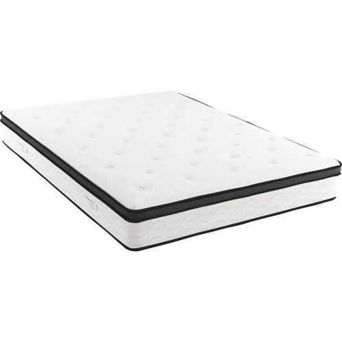 No Name POCKET HYBRID - Matelas - 180 x 200 cm - Epaisseur 30 cm - Ressorts ensachés - 5 zones - Mousse a mémoire de forme
