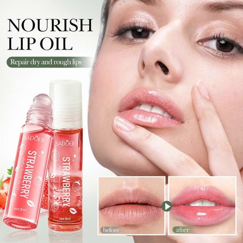 Strawberry Huile À Lèvres Hydratante Nourrissante Baume À Lèvres Hydratant Pour Les Lèvres 8ml 