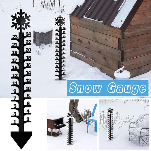 Vacances De Noël Adventskalender Jauge À Neige En Fer Forgé Noël Vacances Flocon De Neige Jauge À Neige En Métal Taille Pile Pluviomètre De Noël En Plein Air
