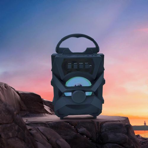 Haut-parleur Bluetooth portable, haut-parleur extérieur sans fil avec caisson de basses, Bluetooth 5.0, TFCard, câble AUX, clé USB, pour la maison, à l¿extérieur, camping