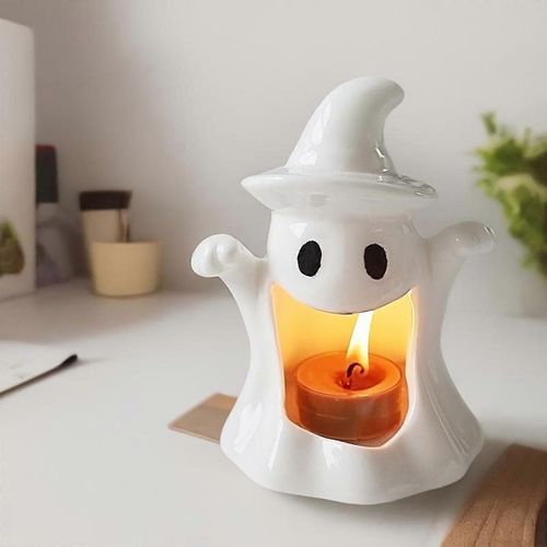 Déguisement Halloween Femme Céramique Fantôme Chandelier Drôle Mignon Halloween Cadeau Bougie Aromathérapie Décoration