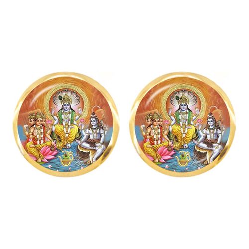Hamsa Boucles D'oreilles À La Main Mauvais ¿Il Verre Cabochon Boucle D'oreille Charmes Fatima Bijoux À La Mode Charmes Cadeau Pour Les Amis