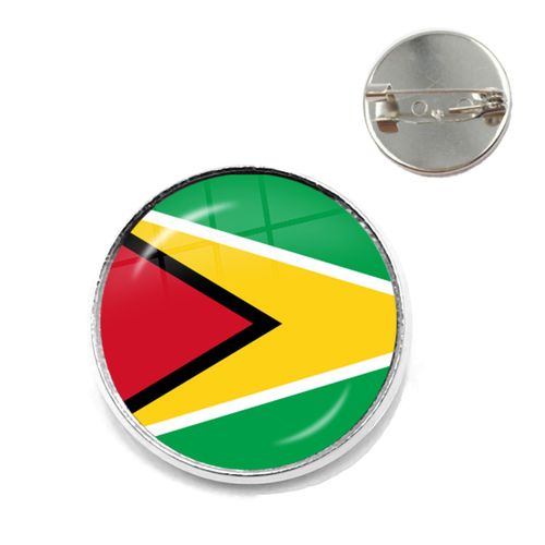 Épingles De Collier Cabochon En Verre Pour Femmes, Broches National Feel, Trinidad,Sierra Leon, Jamaïque, Guyane, Ghana, Royaume-Uni, Libye, Estonie, Inde