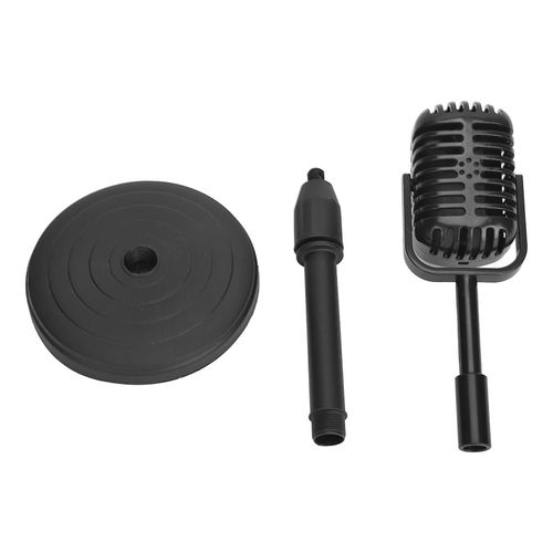 Accessoire de microphone rétro faux modèle vintage de style ancien avec support décor antique compatible avec la photographie de costume Shoot-YM