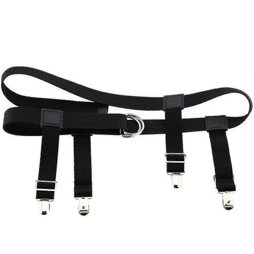 Hommes Femmes Ceinture Élastique En Nylon Avec Jarretière Clip Clip Bas Pantalon Jeans Holder Strains Pince Réglable