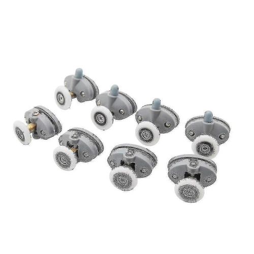 Nylon Single Pop Up Pulley Runner Roue Cabine de douche Coulissante Verre Portes Rouleaux 8pcs-25mm