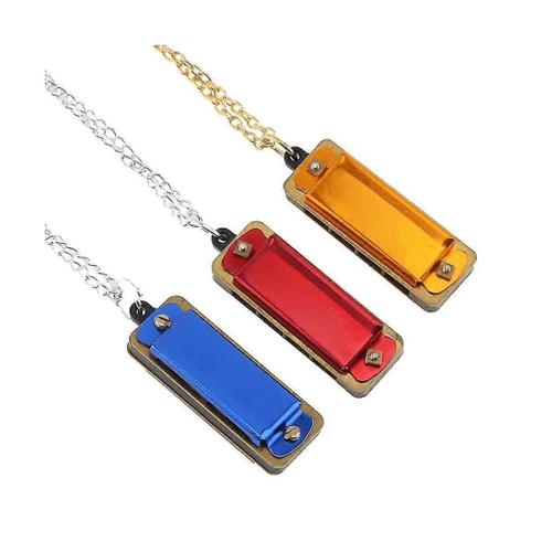 3pcs Mini Harmonica Clé De C, 4 Trous 8 Tons Harmonica