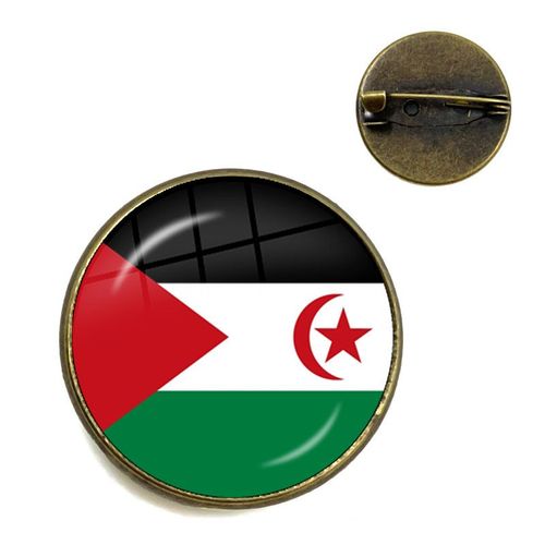 Broches Cabochon En Verre, Épingles De Collier, Cadeau Bijoux, Sahara Occidental, Guinée, Sainte-Hélène, Niger, Guinée-Bissau, Bénin, 20mm, 25mm