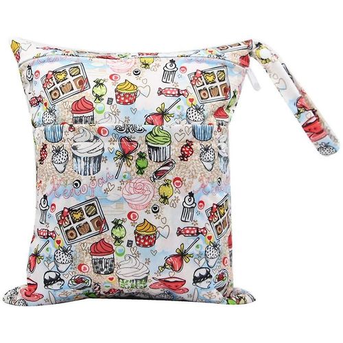 Sac À Couches En Tissu Imperméable À L¿Eau Zippé Sac De Rangement De Couche Réutilisable Organisateur De Couches
