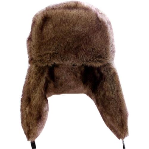 Faux Fur Bomber Hat Pour Femmes Chaud Russe Oreilles Chapeau Acsergery Cadeau