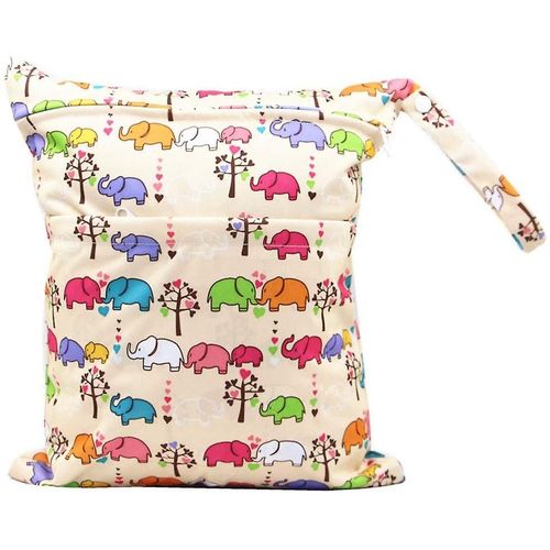 Sac À Couches En Tissu Imperméable À L¿Eau Zippé Sac De Rangement De Couche Réutilisable Organisateur De Couches