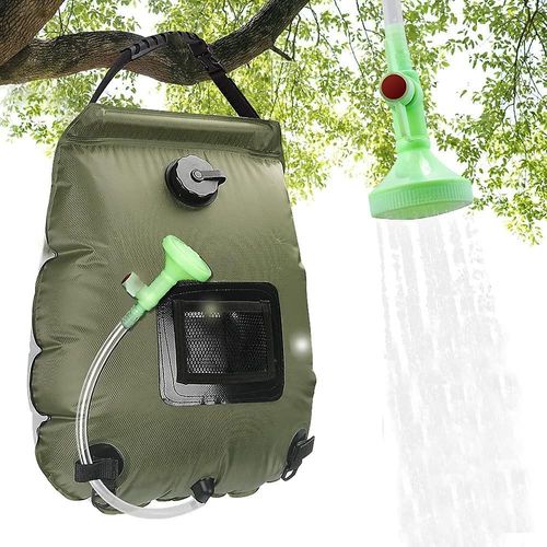 Sac de douche solaire, 20l Sac de douche de camping solaire Chauffage solaire Sac d¿eau portable