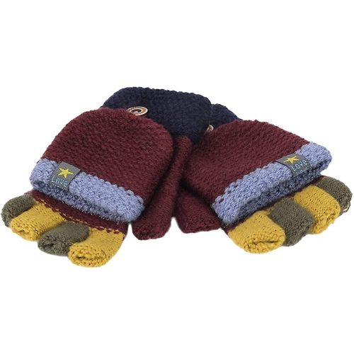 Gants Demi-Doigts Tricotés Gants Chauds Unisexes Pour Filles
