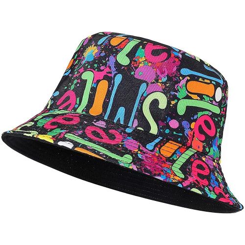 Unisexe Bucket Hat Summer Travel Sun Fisherman Hats Réversible