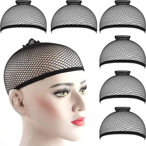 6pcs Wig Caps.Stretchy Nylon Wig Cap. Close End Stocking Wigs Cup For Acsergery Women Men Gift