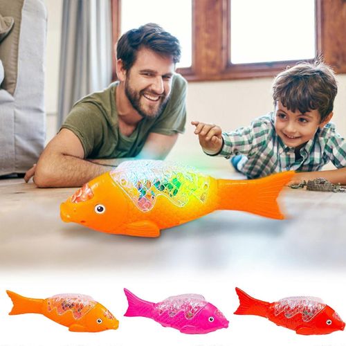 Jouets Projection motorisée Poisson Musique Poisson balançant Jouets lumineux Poisson indépendant