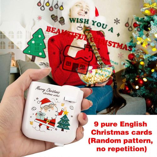 Projecteur de Noël Projecteur Éclairage Photo Projecteur Jouet Diapositive Photo Accessoires, Cadeaux de Noël Pour Enfants Et Objets (9 Images)