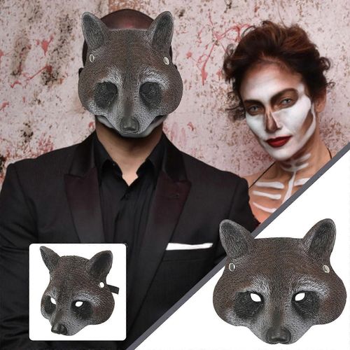 Halloween Halloween Demi-Masque Facial Robe Réaliste Masque Décoration Faciale