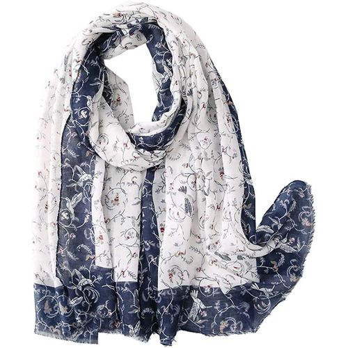Femmes Olaof Foulard Long Soft Floral Print Lightweight Neck Scarves Shawl Wrap Dames Clothing Accessoire