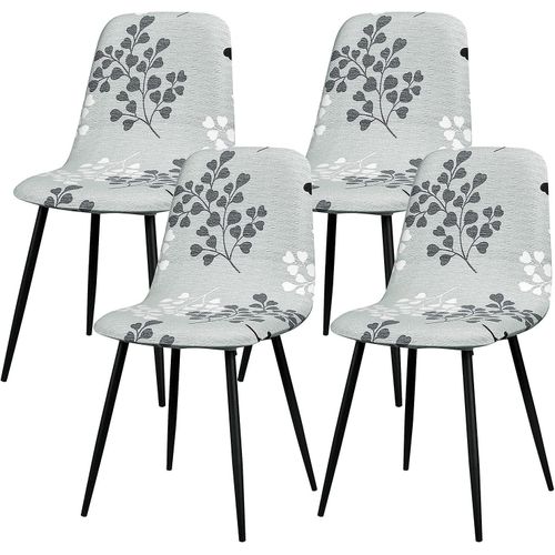 Housses De Chaise De Salle À Manger - Housses De Chaise À Coque Rétro (Lot De 4)