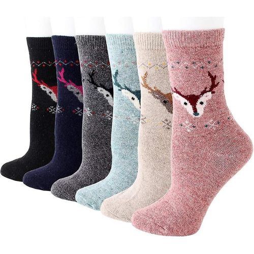 Chaud Laineux Confort 5/6 Paires Dames Thermique Laine Chaussettes Pour L¿Hiver