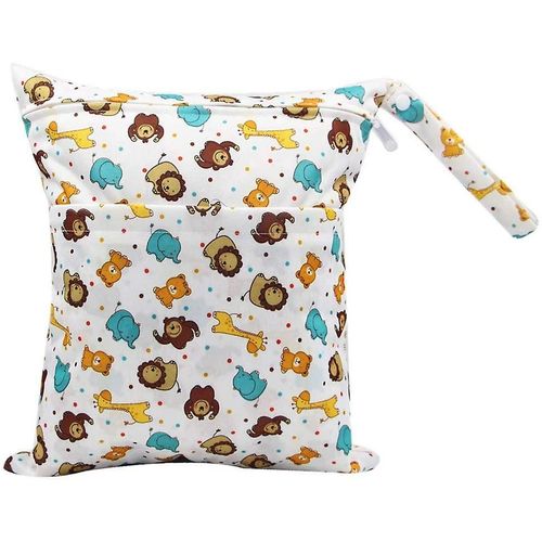 Sac À Couches En Tissu Imperméable À L¿Eau Zippé Sac De Rangement De Couche Réutilisable Organisateur De Couches