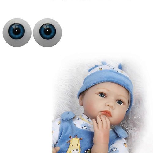 Jouets Pour Bébé 22mm-Reborn-Baby-Dolls-Yeux-Demi-Ronds-Acrylique-Yeux-Marron-Pour---Poupée