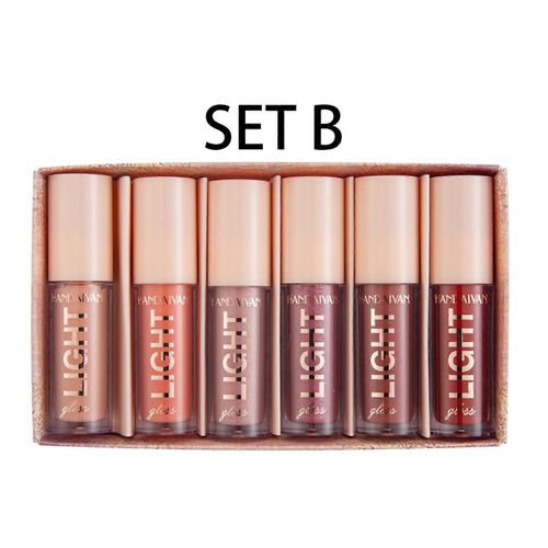 Miroir Water Gloss Laqué Verre Lip Density 6 Lip Gloss Set Coffret Cadeau 
