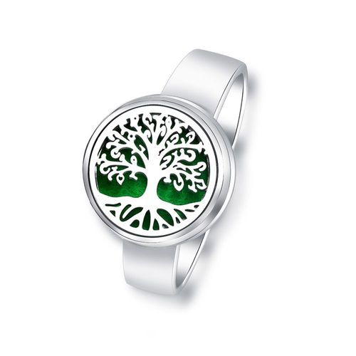 Anneaux Diffuseur D'huile Essentielle D'aromathérapie, Anneaux En Acier Inoxydable En Spirale Ouvert Parfum Médaillon Bijoux Fleur De Rose, Bagues Pour Femmes, Accessoires