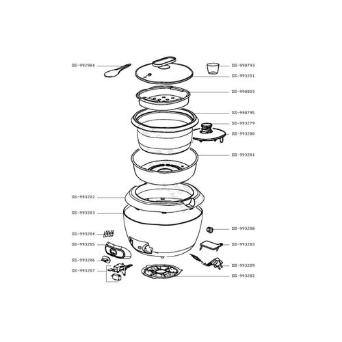 Flexible complet gris Aspirateur (SS-2230002880 SS2230002880 ROWENTA)